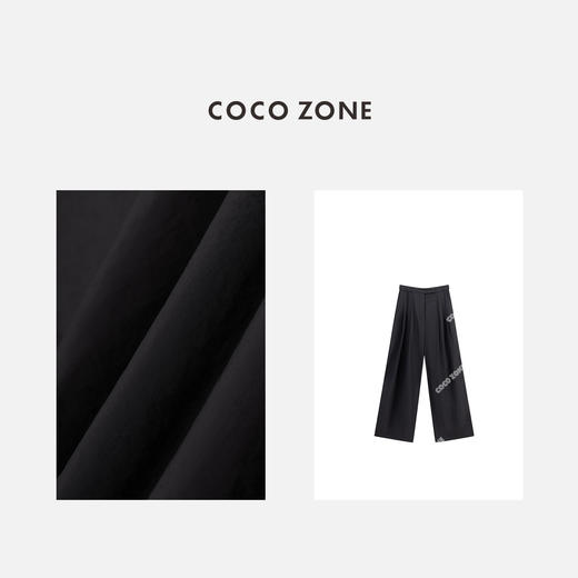 COCO ZONE "团宠阔腿裤“夏季时尚松紧腰休闲裤百搭直筒裤CC1B1310 商品图2
