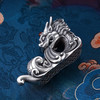 子佩集S999银招财银龙香插【BX0280878】纯银小摆件可转动2406 商品缩略图4