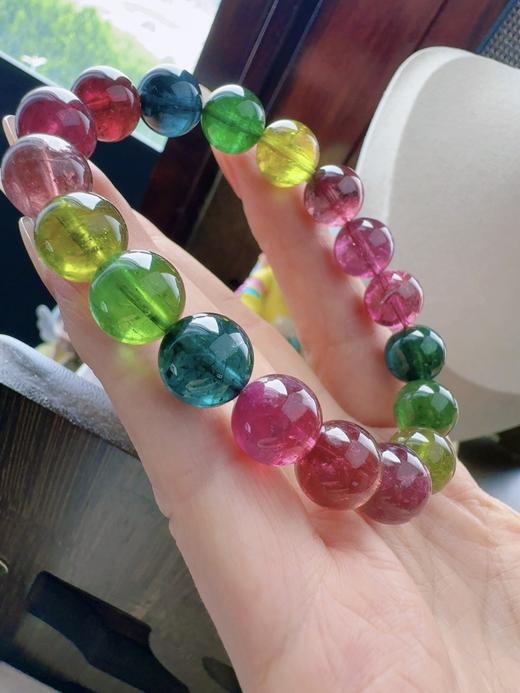 37.62g 10.9mm 碧玺手链 商品图4