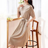 弹力缎真丝气质，显瘦桑蚕丝绸缎连衣裙KQN-29361 商品缩略图1
