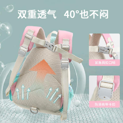【开学季】新款幼儿包拼色可爱萌趣儿童背包 幼儿园学前班书包防走失背包 商品图1