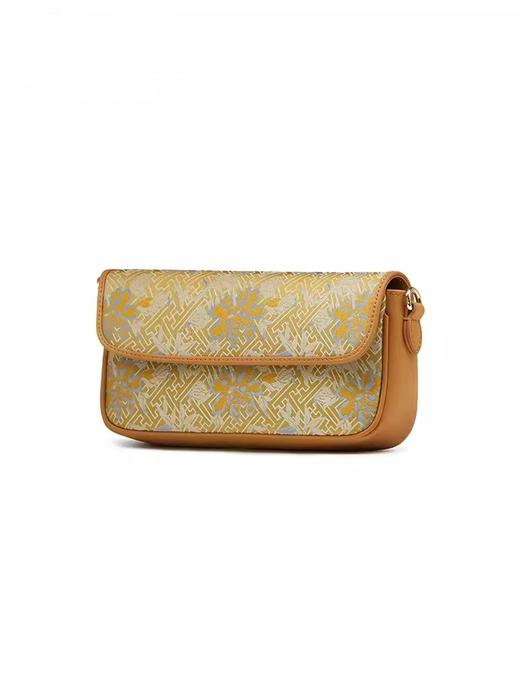 新中式国风非遗宋锦，桑蚕丝牛皮单肩斜挎妈妈小方包TX-P220613 商品图0