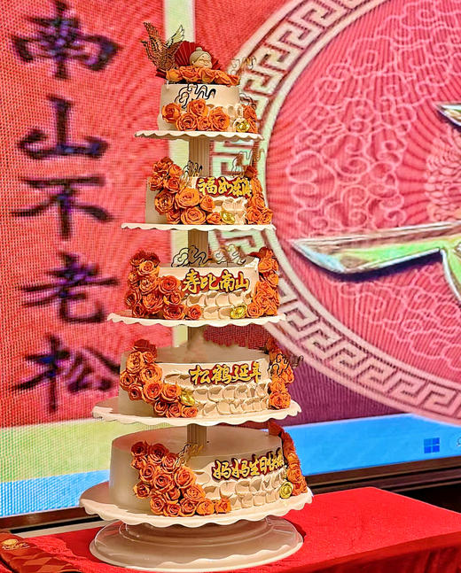 喜庆丨多层祝寿蛋糕 商品图1