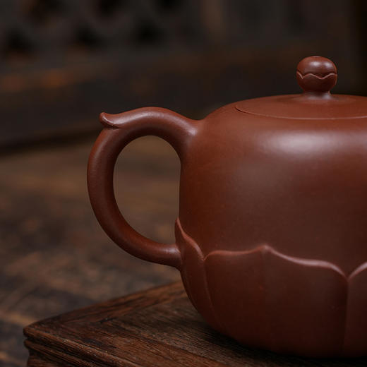 徐小明 荷花壶 宜兴紫砂原矿茶壶紫砂壶功夫茶泡茶壶茶具仿古 商品图7