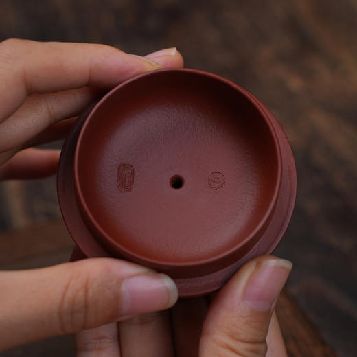 牟家辉 描金鸣泉壶 大红袍 宜兴紫砂原矿茶壶紫砂壶功夫茶泡茶壶茶具仿古 商品图3