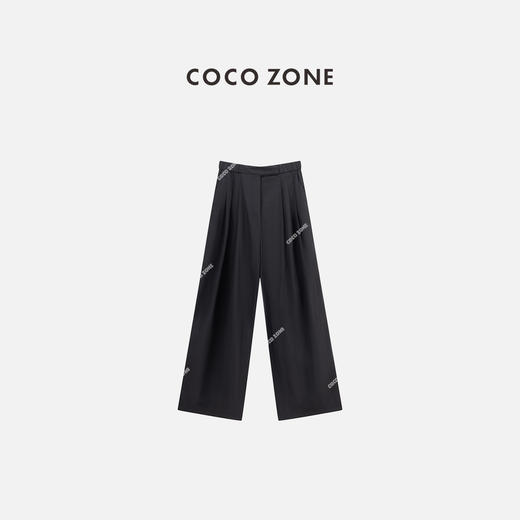 COCO ZONE "团宠阔腿裤“夏季时尚松紧腰休闲裤百搭直筒裤CC1B1310 商品图0