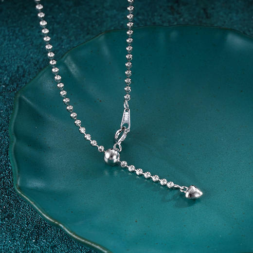 子佩集S925银玉髓豆蔻华年套链【DZ016535】纯银白玉髓豆角豆荚项链2406 商品图5