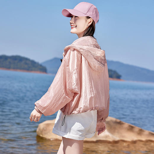 HR WK89309简约干练轻薄透气防晒衣纯色外套 商品图3