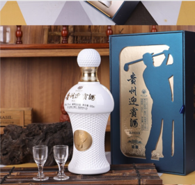 【直播爆款】贵州迎宾酒 铂爵高尔夫 53度 酱香型白酒 500ml*6整箱