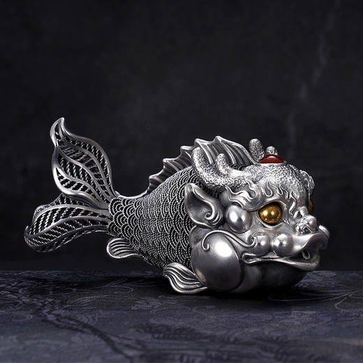 子佩集S999银福鱼翩游摆件【BXYL0280870】纯银小摆件2406 商品图0