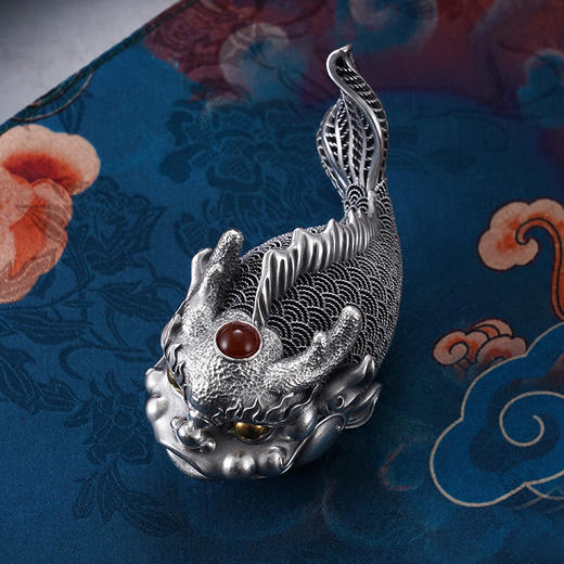 子佩集S999银福鱼翩游摆件【BXYL0280870】纯银小摆件2406 商品图1