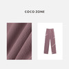 COCO ZONE "梅子色”夏季简约纯色直筒阔腿裤休闲牛仔裤CC1B1198 商品缩略图2