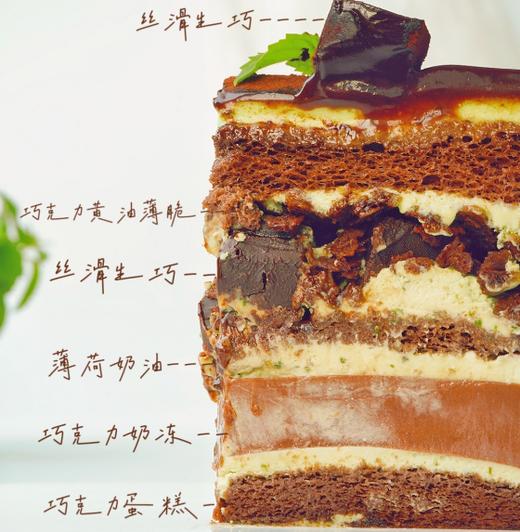 薄荷小岛（它以巧克力和薄荷闻名）生巧味道浓郁，喜欢重口味巧克力的不要错过。 商品图1