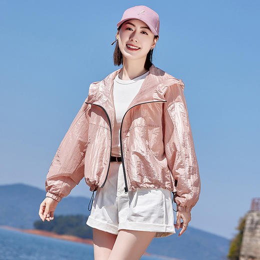 HR WK89309简约干练轻薄透气防晒衣纯色外套 商品图0