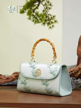 复古小香风非遗桑蚕丝，单肩斜挎手提竹节包TX-P170079