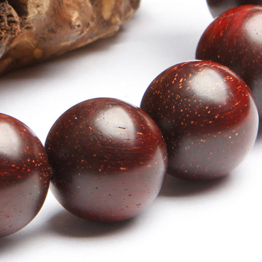 温书院 小叶紫檀【带金星】盘玩男士手链18mm·手链*1条 商品图2