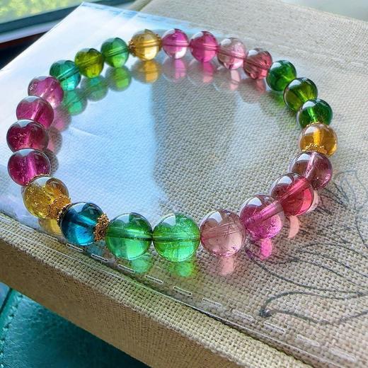 18g 8mm 碧玺手链 商品图0