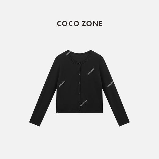 COCO ZONE 桑蚕丝棉混纺夏季圆领针织衫长袖上衣CC2B1205 商品图0
