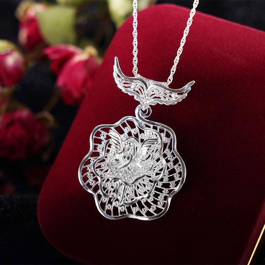 子佩集S990银舞动精灵吊坠【WDJLDZ】纯银花丝(不含链)2406 商品图0