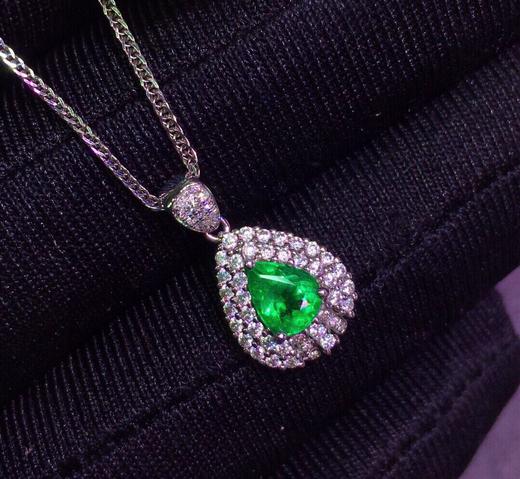 0.8ct 祖母绿吊坠 商品图0