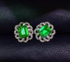 1.35ct 祖母绿耳钉 商品缩略图0