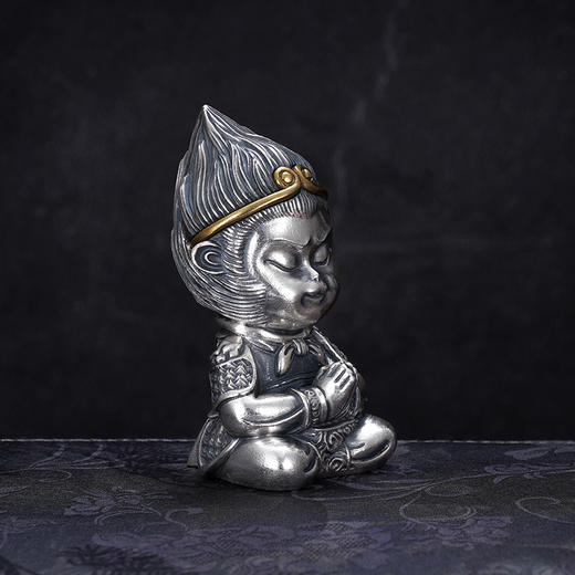 子佩集S999银【悟空】茶宠【CC304】纯银小摆件2406 商品图1