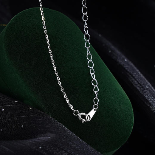 子佩集S925银【梦锁清秋】套链【XL020352】纯银和田玉国潮项链2406 商品图2