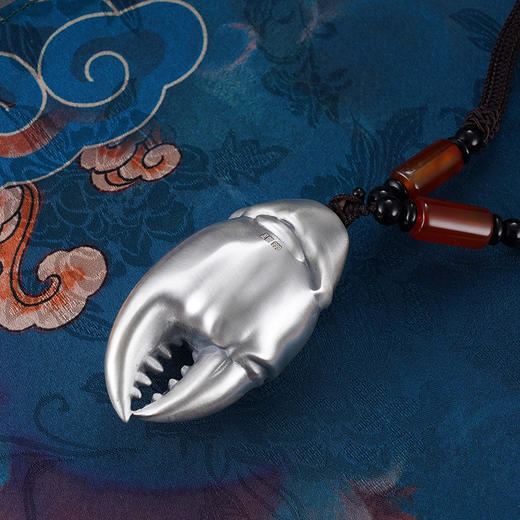 子佩集S999银【抓钱手】手把件【SBJ896】纯银手把件可转动2406 商品图1