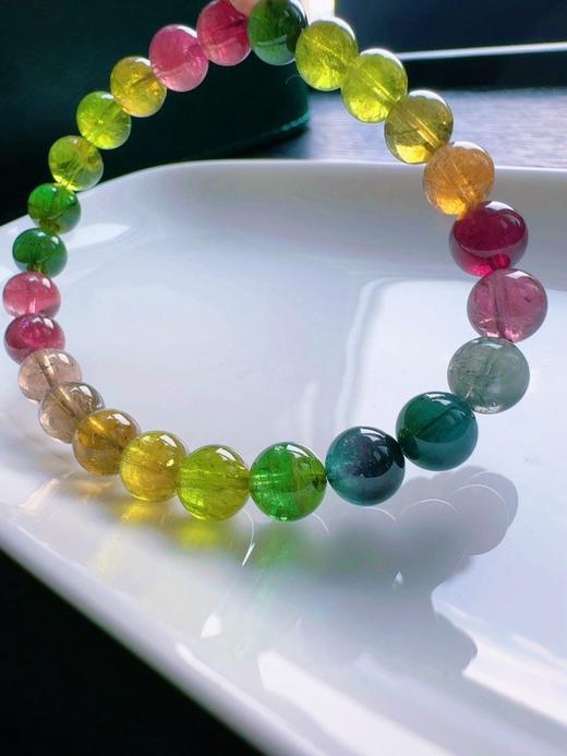 17.55g 7.6mm 碧玺手链 商品图0