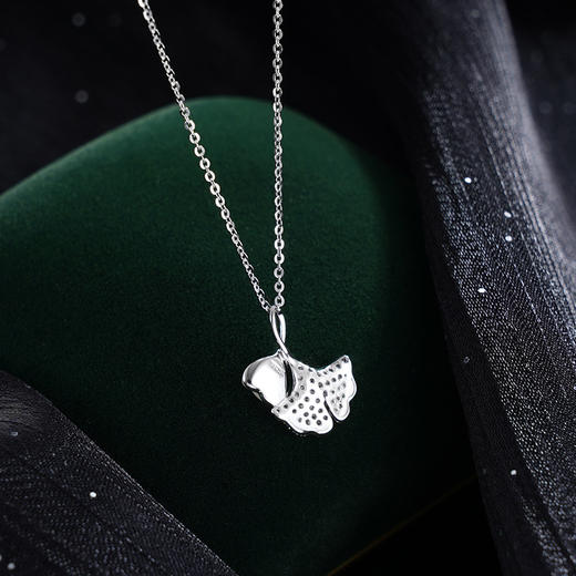 子佩集S925银【心杏】套链【YL-4620206】纯银时尚银色和田玉项链2406 商品图1