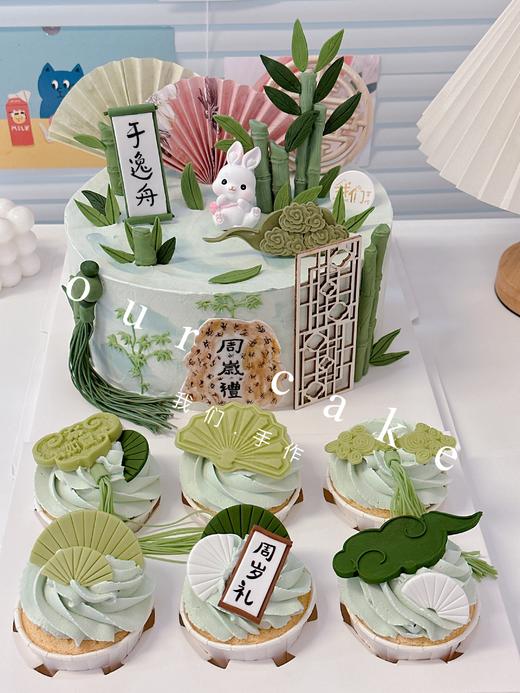 儿童周岁礼兔子卡通蛋糕（玩偶随机）-低糖处理无添加 商品图2