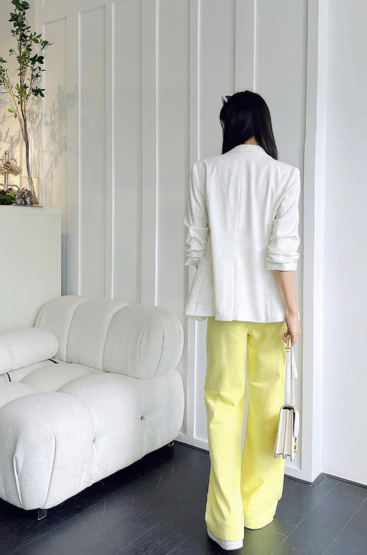 反领单扣左胸字母口袋西服外套 9521010034 商品图4