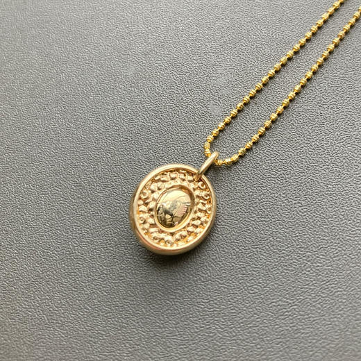 冰种阳绿翡翠蛋面吊坠18k黄金镶嵌 商品图4