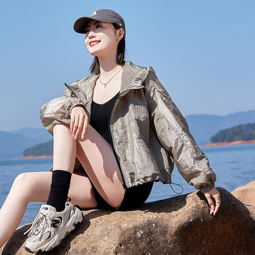 HR WK89309简约干练轻薄透气防晒衣纯色外套 商品图1