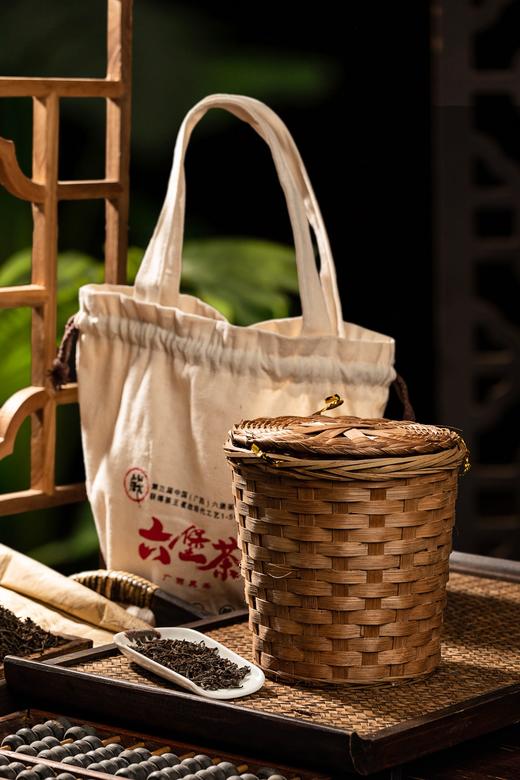 【底价喝好茶】茶马世家私藏六堡茶5年陈黑茶 陈香醇厚 槟榔香高扬500克 箩筐装 商品图1