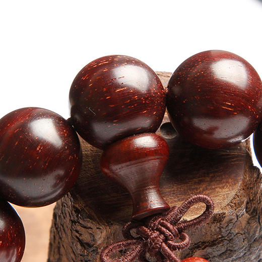 温书院 小叶紫檀【带金星】盘玩男士手链18mm·手链*1条 商品图1