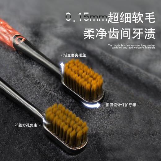 卡嘉牙刷礼盒6支装ins风细丝软毛牙刷 商品图2