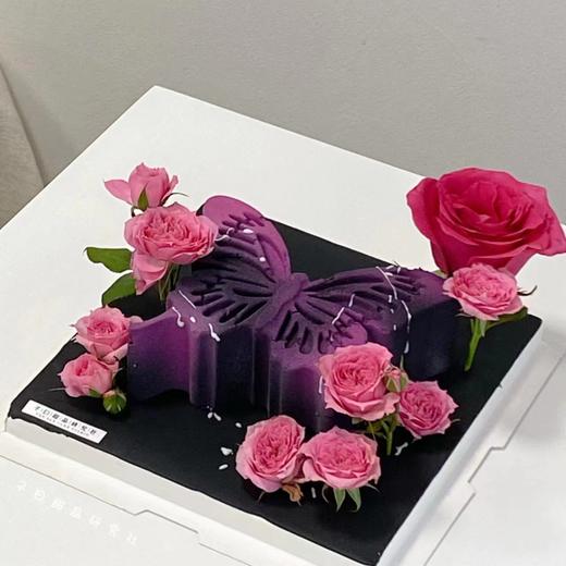 蝴蝶&鲜花慕斯（鲜花类似/介意勿拍/提前24小时预订） 商品图3