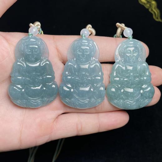 玉美人菲菲HZ#翡翠观音吊坠约50*35mm-多样性发一 商品图0