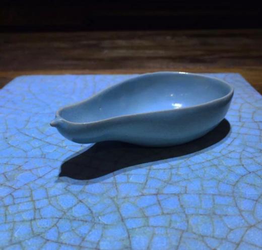 汝窑天青釉葫芦形笔洗，顺丰包邮 商品图7