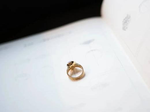 素金帝王绿戒指 商品图2