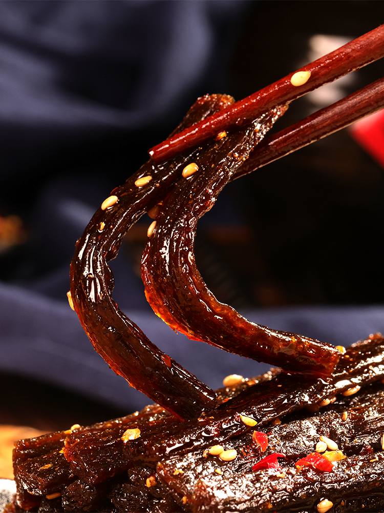 思乡山 蒜煸豆角干 辣条 约10g/袋