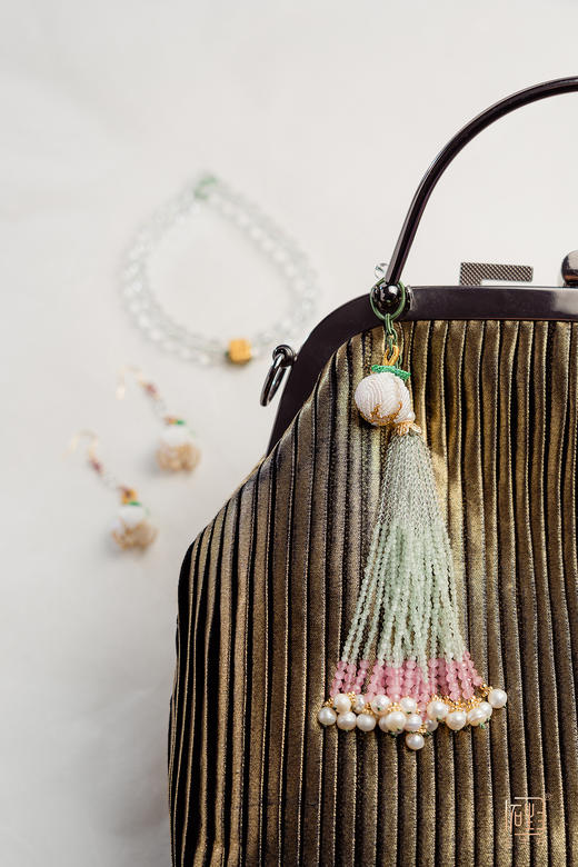 禅·白水晶玉兰花三生无限红宝多用手持 商品图4