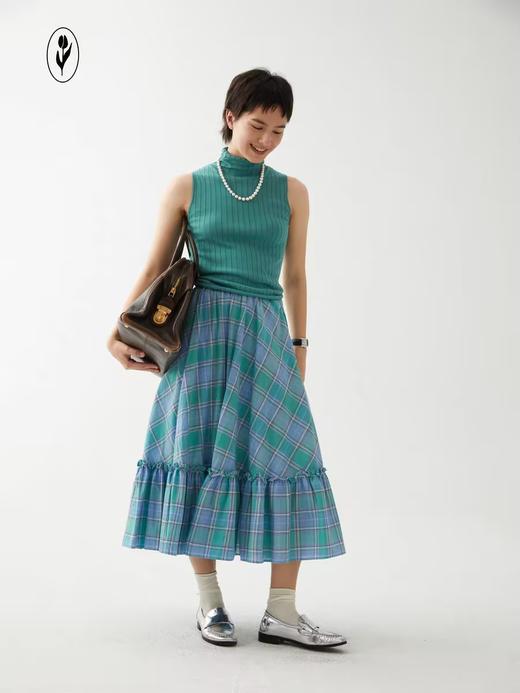 shyshystill/shy202302102/长绒棉莱赛尔基础款柔软复古高领无袖 商品图1