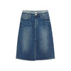 谜底牛仔半身裙2024秋新品复古高腰百搭都市休闲中长裙243MB1002 商品缩略图4
