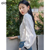 oldcolour秋季新款长袖衬衫女简约翻领通勤上衣女GP31013006 商品缩略图1