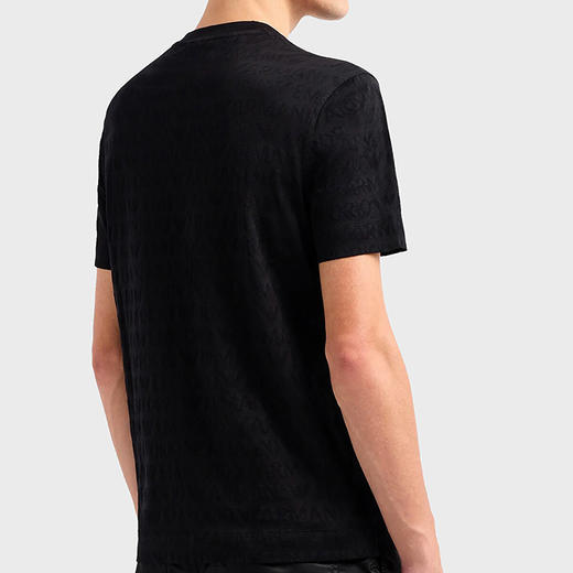 【特惠秒】Emporio Armani 男士全棉针织雕花logo商务休闲短袖T恤 11898 商品图5