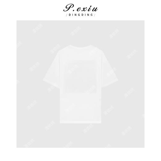 03-3潘依绣丁丁宠粉PanYiXiu/潘依绣夏季ins风美式印花简约百搭短袖T恤 SH1210 商品图2