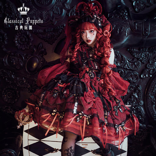 【全款预售掉落】梦中的蝴蝶结JSK 新色 古典玩偶 Lolita【2025年5月31日起发货】 商品图5