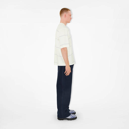 BURBERRY 巴宝莉 男士马术骑士徽标刺绣条纹棉质圆领短袖T恤 白色 8083612 B7264 商品图2